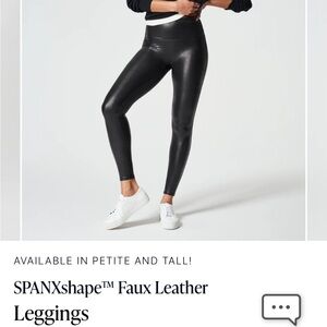 Spanx Faux Leather Leggings